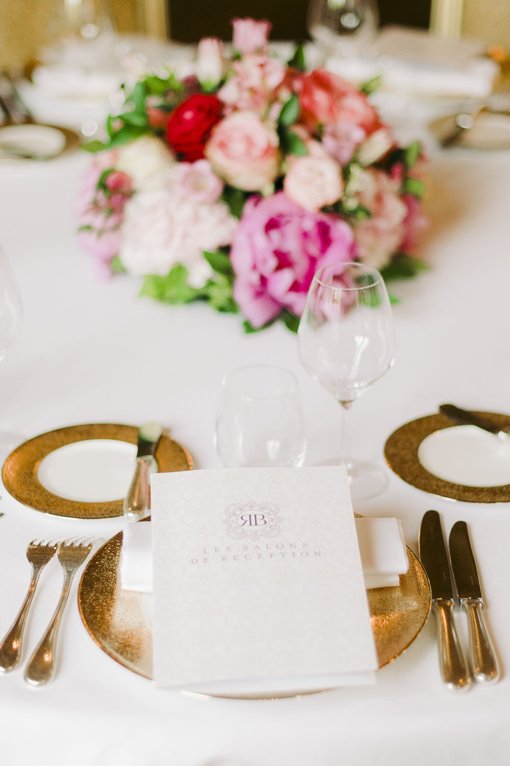 décoration d'une table de mariage